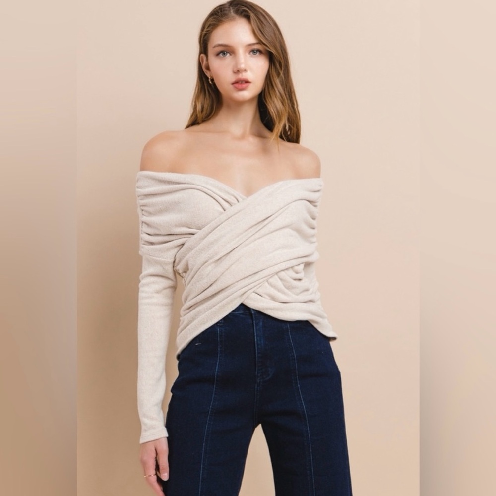 Off the shoulder sweater